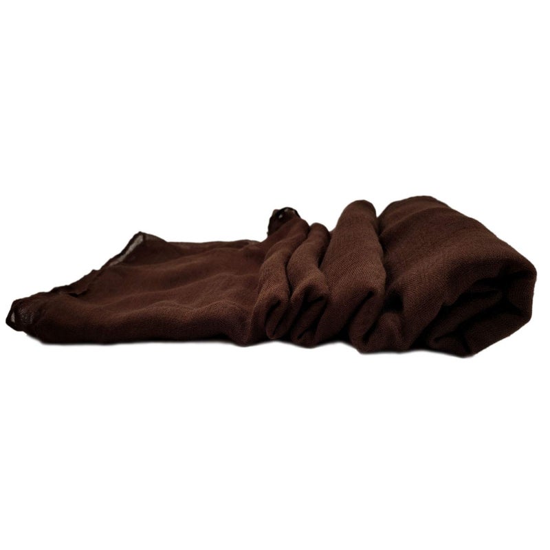 woogwin Women's Cotton Scarves Lady Light Soft Fashion Solid Scarf Wrap Shawl (One Size, coffee) - Image 3